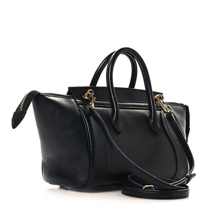 Celine Supple Shiny Lambskin Little New Luggage Black 2 of 9