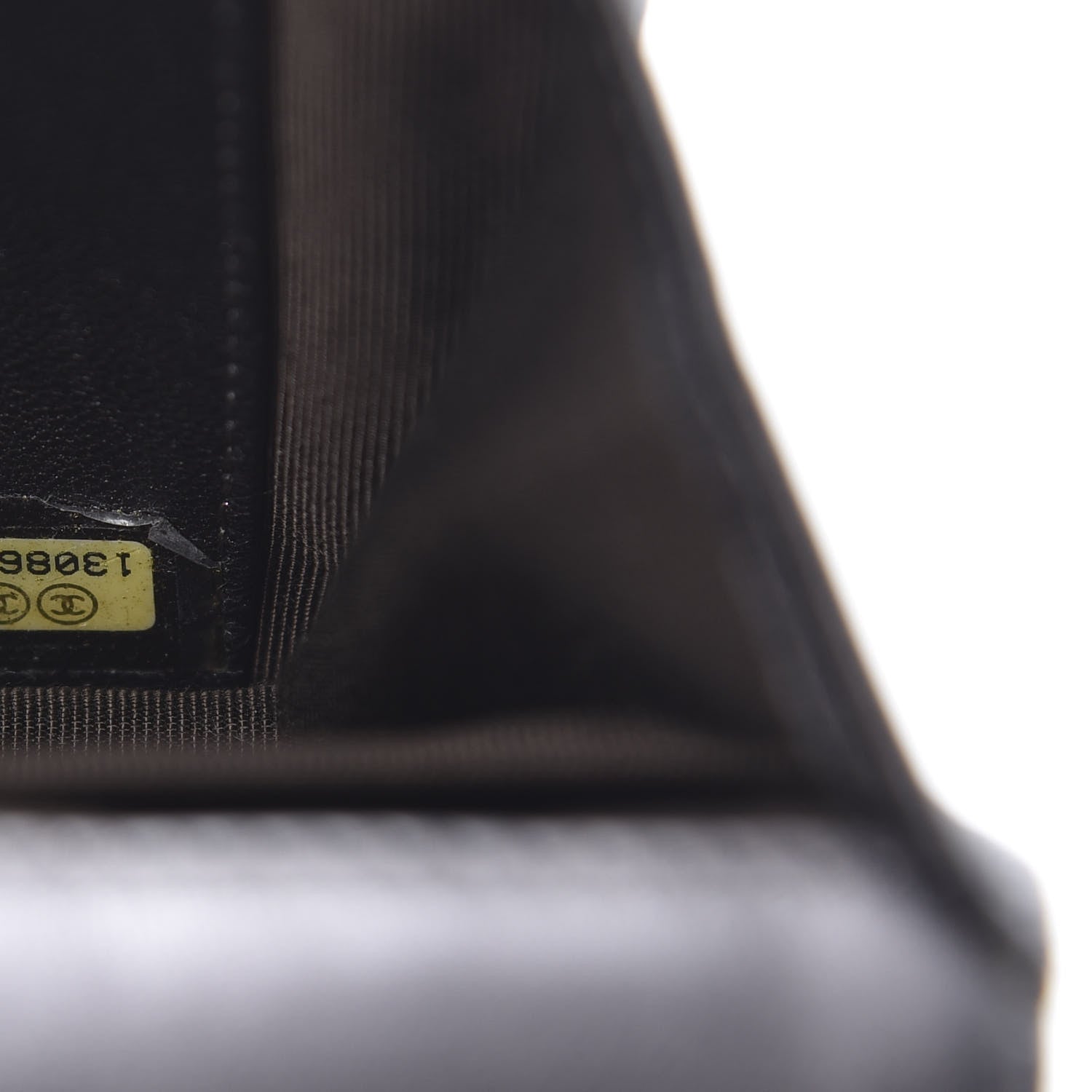 Chanel Iridescent Lambskin Quilted Wallet On Chain WOC Grey 8 of 15