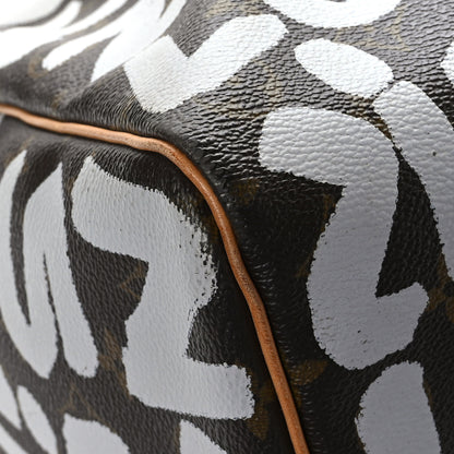 Louis Vuitton Monogram Graffiti Keepall 50 Silver 10 of 12