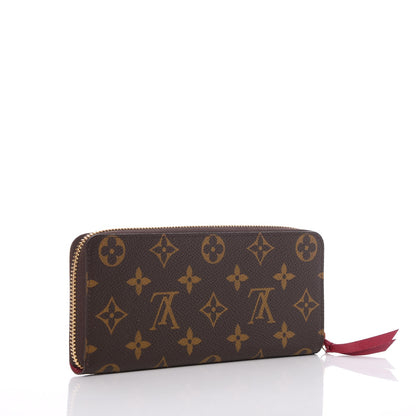 Louis Vuitton Monogram Clemence Wallet Fuchsia 3 of 8
