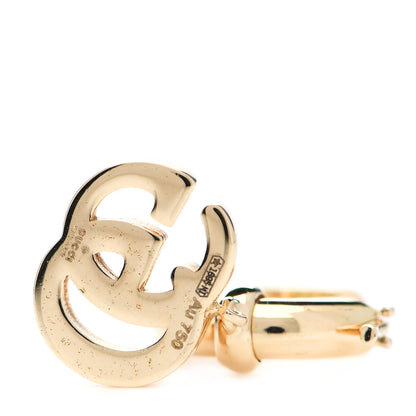 Gucci 18K Yellow Gold Running G Drop Hoop Earrings 4 of 5