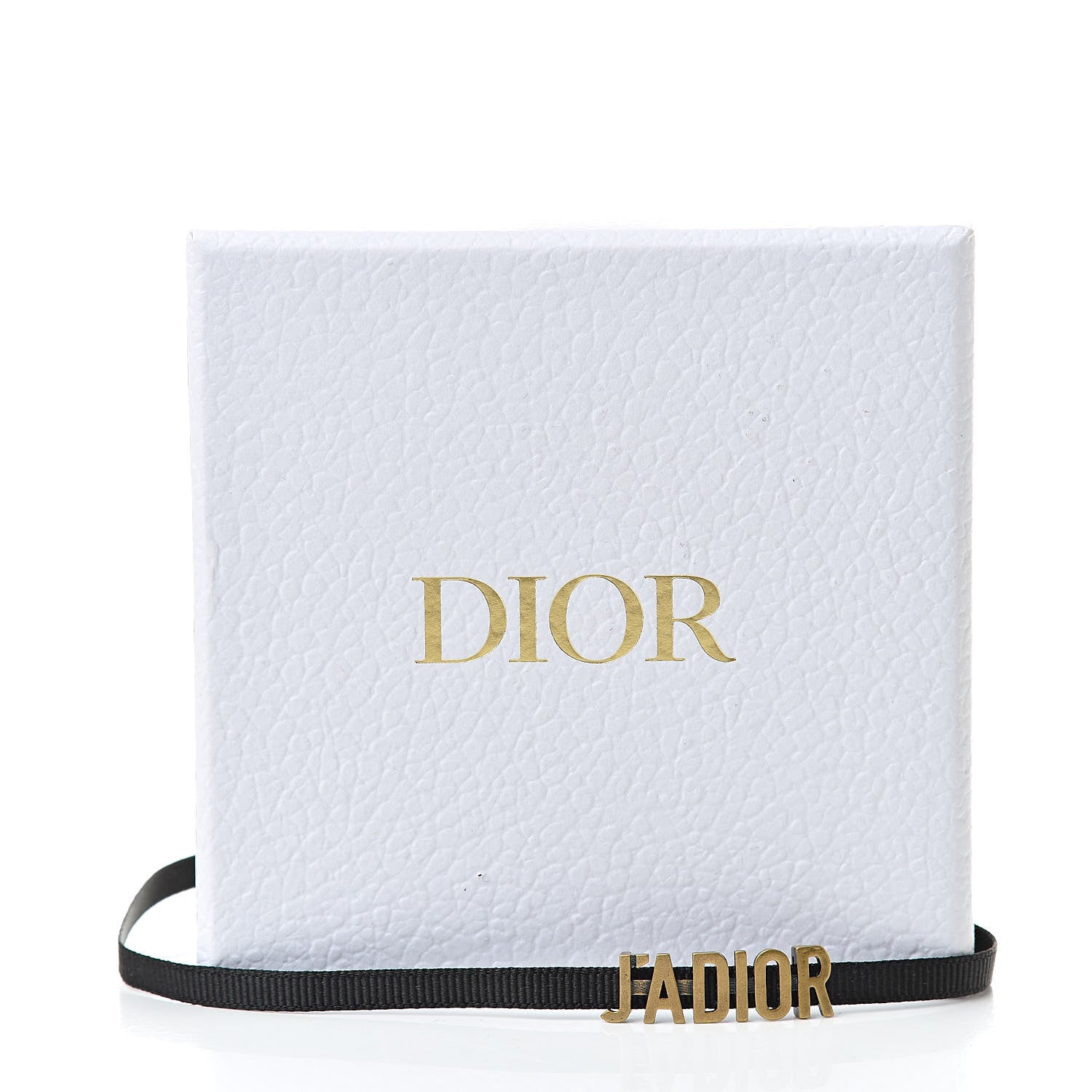 Christian Dior Grosgrain Ribbon J'Adior Logo Choker Necklace Black 5 of 5