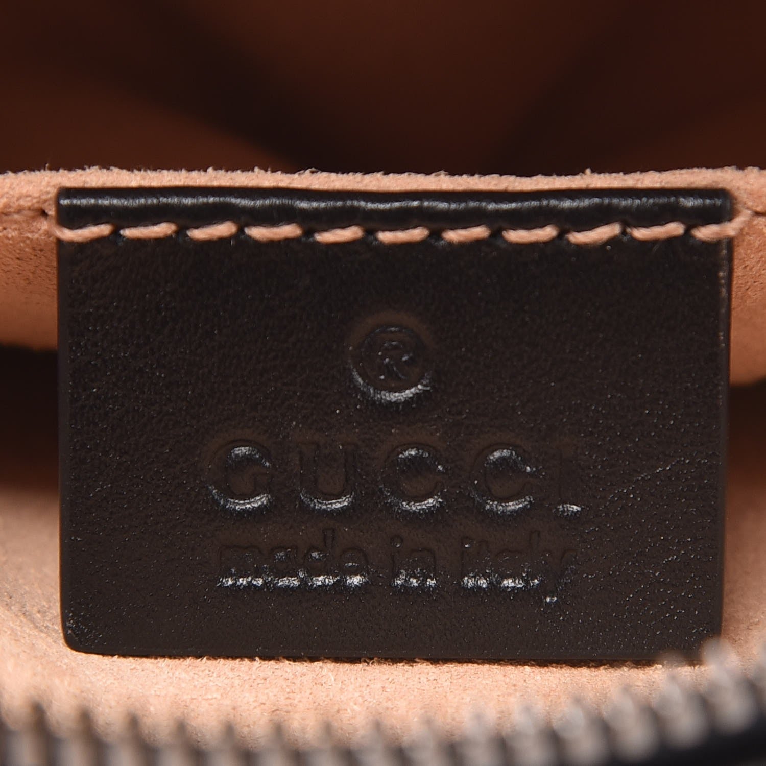 Gucci Calfskin Matelasse GG Marmont Belt Bag 85 34 Black 5 of 7