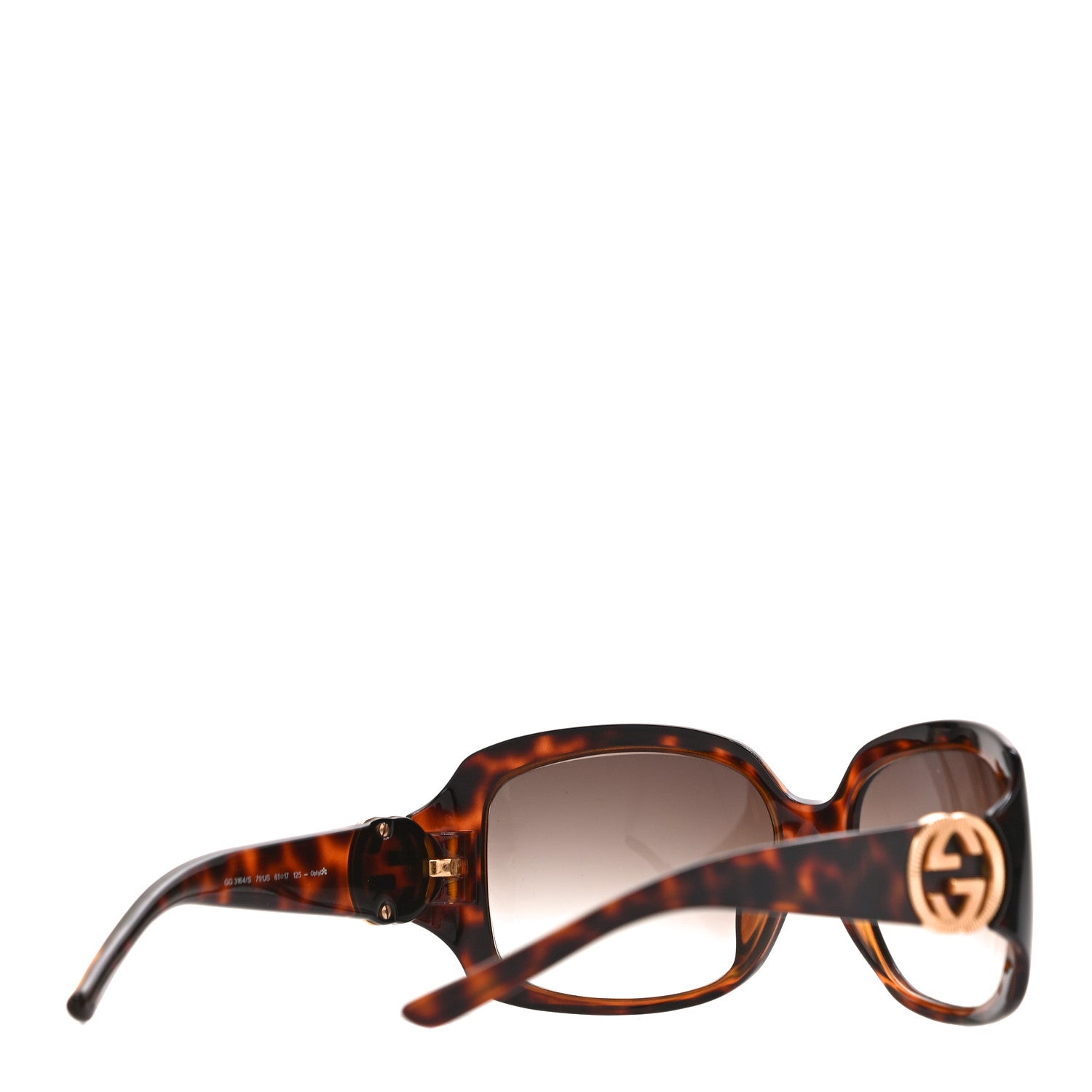 Gucci Acetate Square Frame GG 3164/S Sunglasses Havana 3 of 7