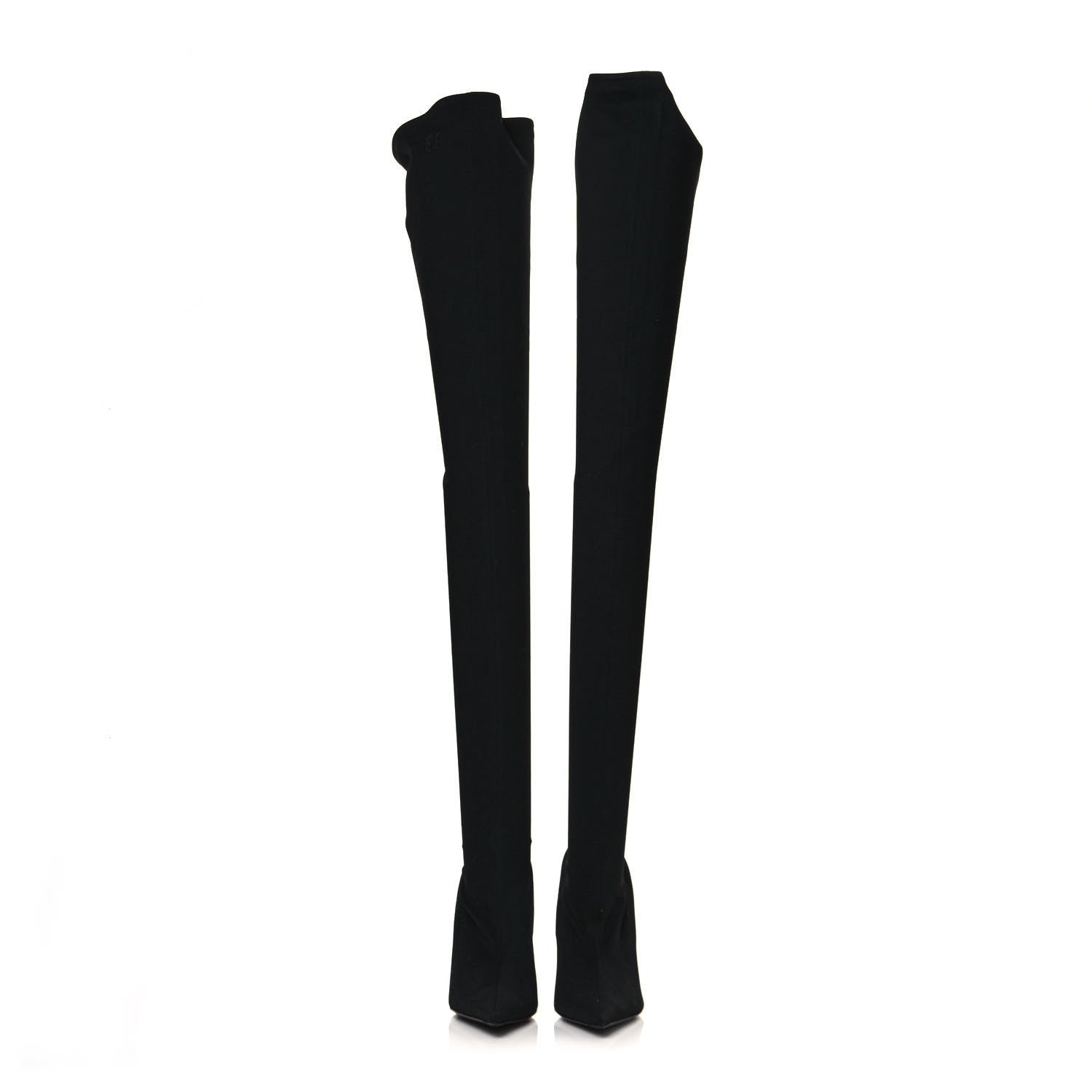 Balenciaga Spandex Pointed Toe Knife Thigh High Boots 41 Black 2 of 6