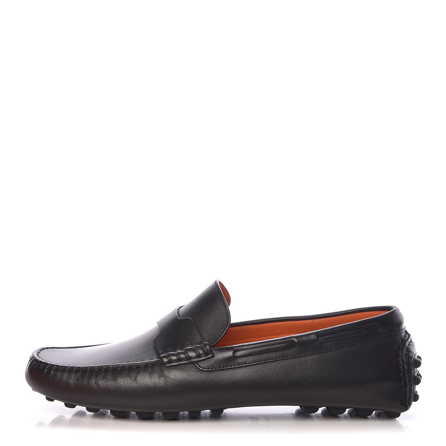 Calfskin Mens Oscar Loafers 42 Black