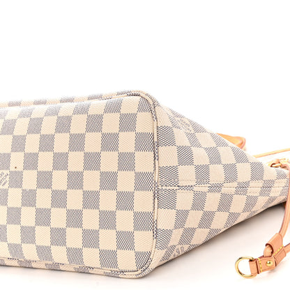 Louis Vuitton Damier Azur Neo Neverfull MM Rose Ballerine 10 of 12