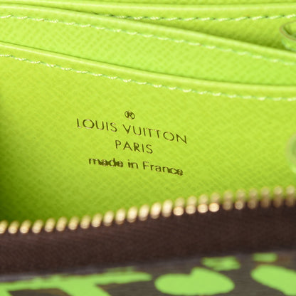 Louis Vuitton Monogram Graffiti Zippy Coin Purse Wallet Green 6 of 8