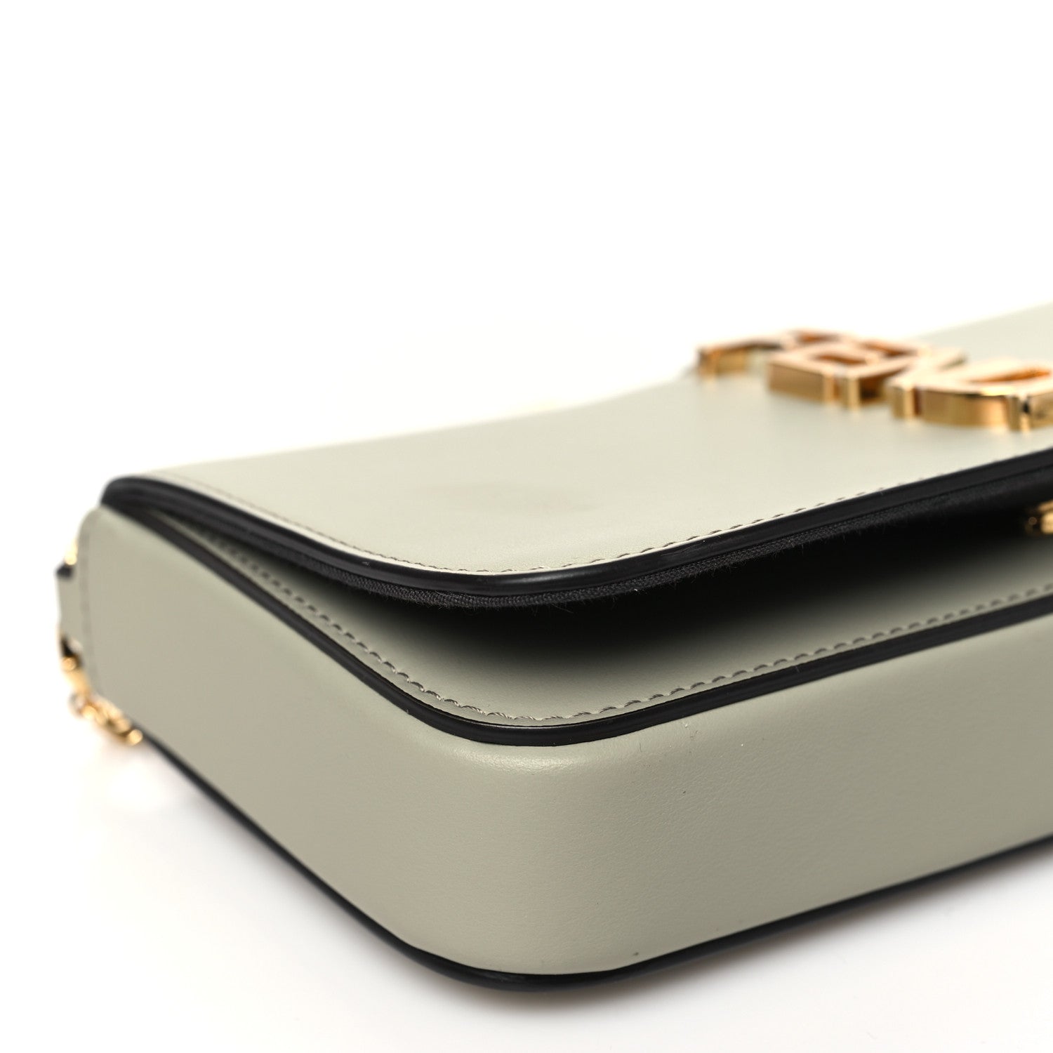 Fendi Vitello Grace Matte Fendigraphy Wallet on Chain Green Tea 9 of 10
