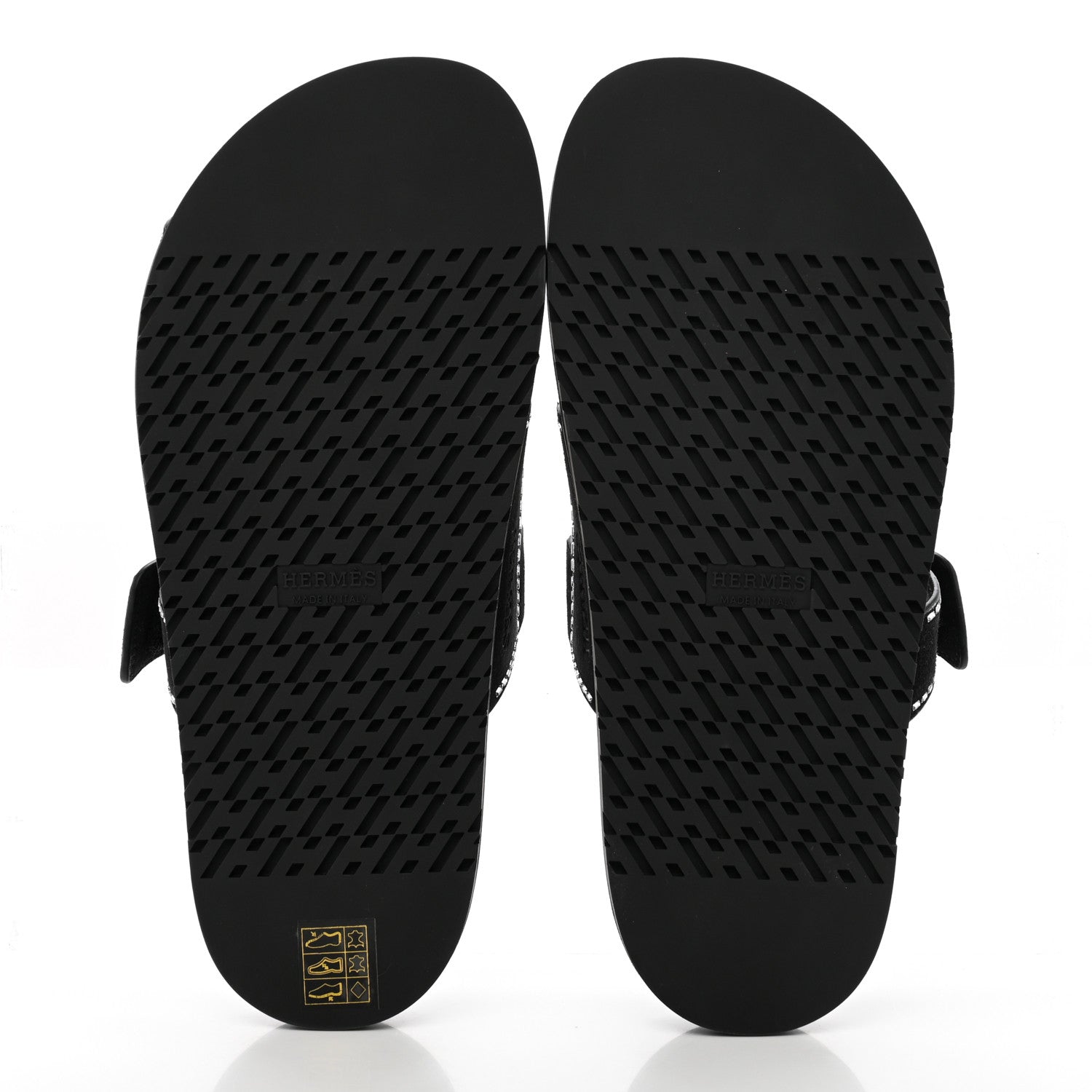 Hermes Suede Crystal Womens Chypre Sandals 38 Black 6 of 14