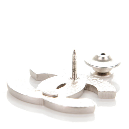 Chanel Enamel CC Brooch Silver Multicolor 4 of 5