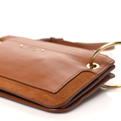 Chloe Calfskin Suede Mini Roy Bag Caramel 10 of 10