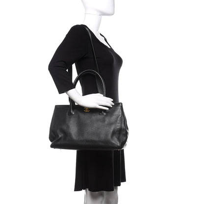 Chanel Calfskin Cerf Shopper Tote Black 2 of 16