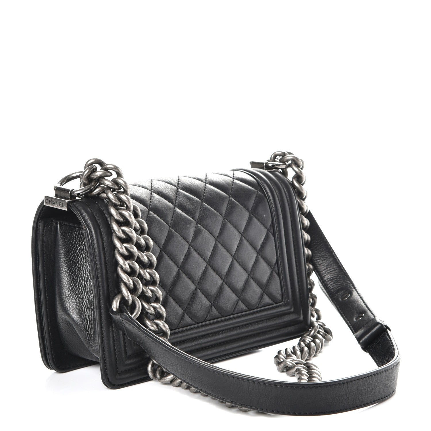 Chanel Calfskin Quilted Small Boy Flap Black 4 of 13