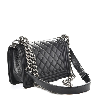 Chanel Calfskin Quilted Small Boy Flap Black 4 of 13