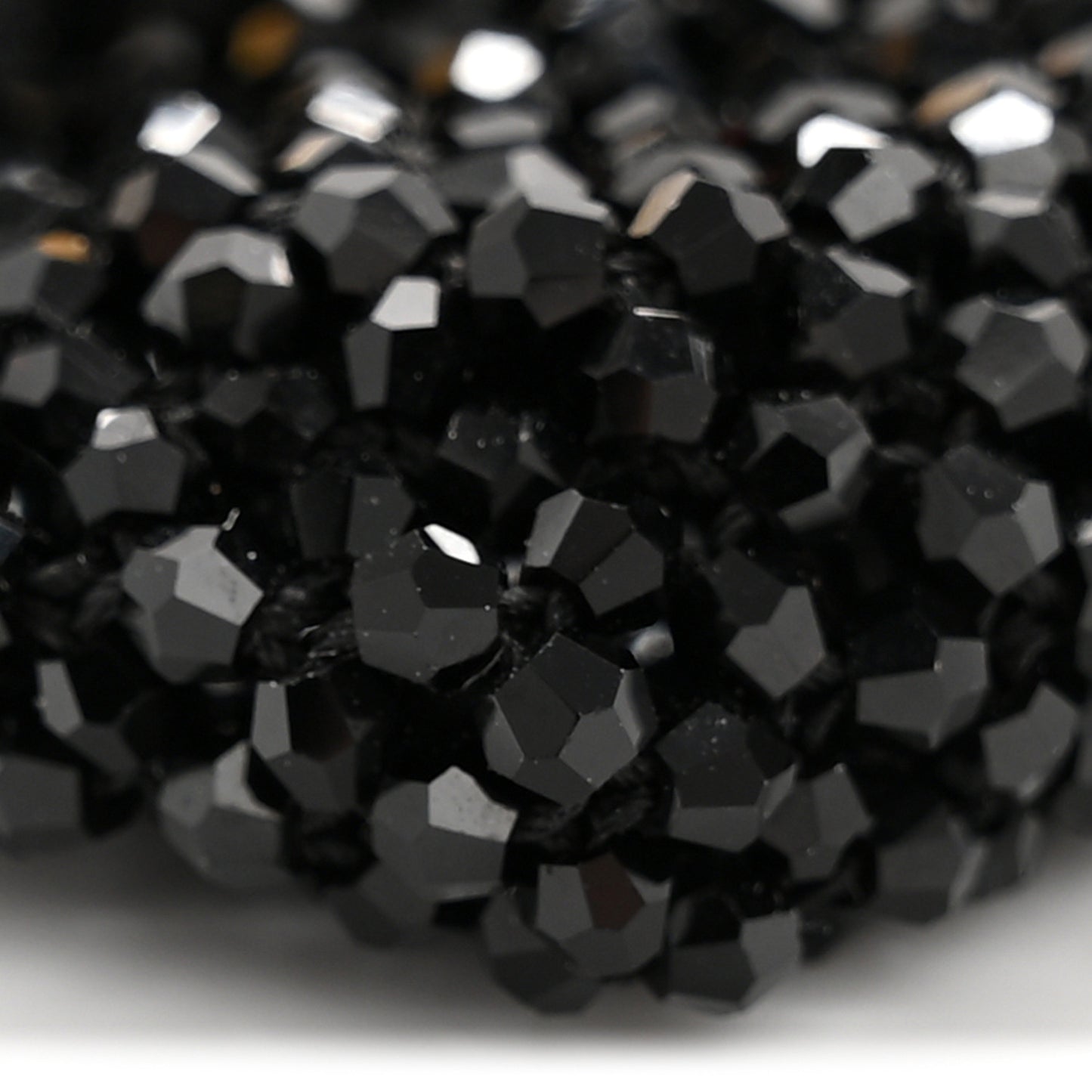 Crystal Vitello King Beaded Mini Pico Baguette Charm Black
