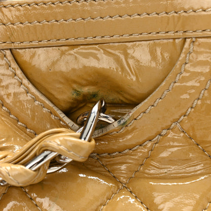 Chanel Patent Quilted Day Glo Flap Bag Beige 13 of 20