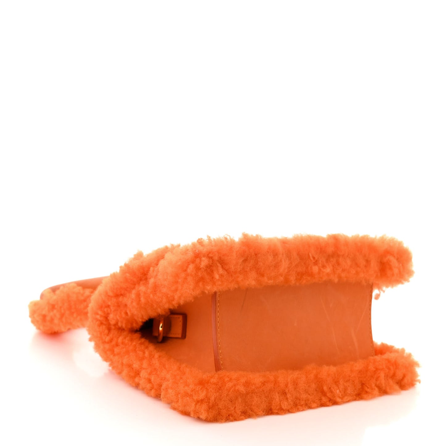 Calfskin Shearling Le Chiquito Moyen Orange