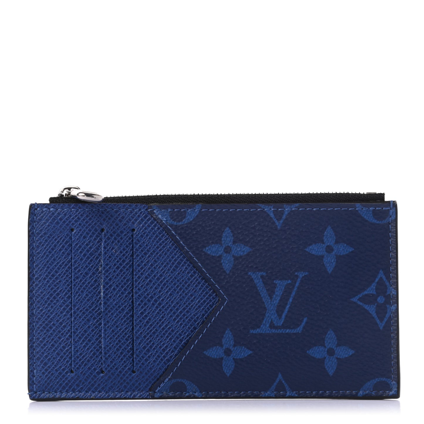 Monogram Taiga Coin Card Holder Cobalt