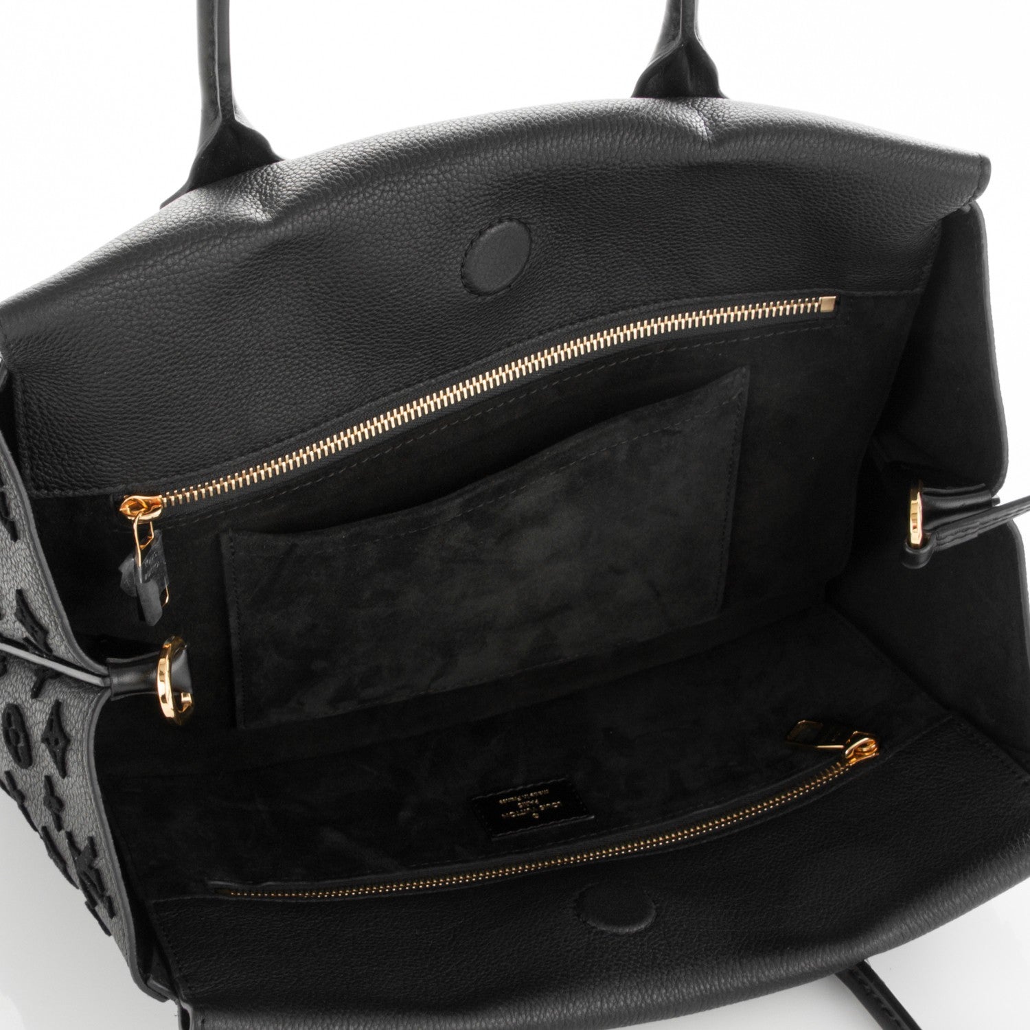 Louis Vuitton Cuir Orfèvre Tote W PM Black 5 of 6