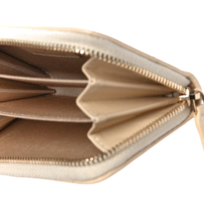 Chanel Lambskin Quilted 19 Zip Around Coin Purse Wallet Beige 5 of 11