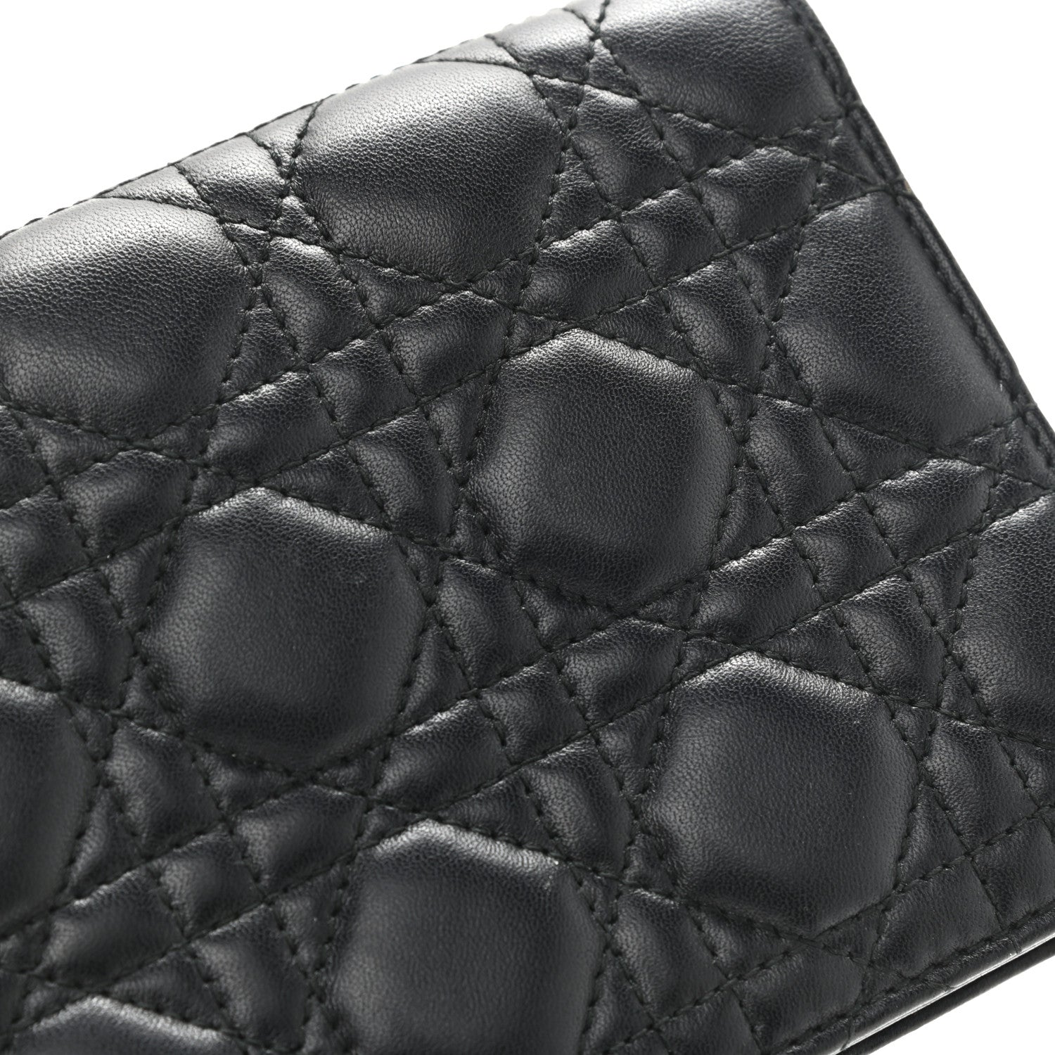 Christian Dior Lambskin Cannage Lady Dior Convertible Clutch Black 21 of 21