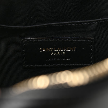 Saint Laurent Calfskin Matelasse Monogram Lou Camera Bag Black 6 of 9
