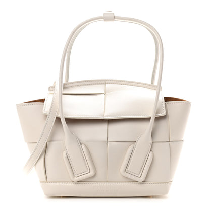 Bottega Veneta French Calfskin Maxi Intrecciato Mini Arco Bianco 1 of 9