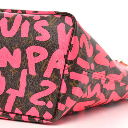 Louis Vuitton Monogram Graffiti Neverfull GM Fuchsia 9 of 15