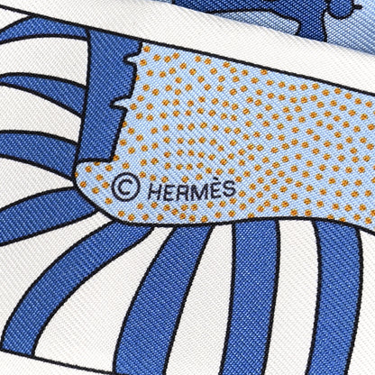 Hermes Silk Factory Suite Twilly Bleu Rose Mordore 4 of 4