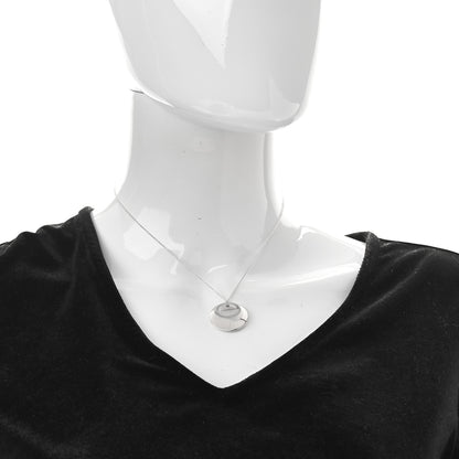 Tiffany Sterling Silver Elsa Peretti Round Disc Pendant Necklace 2 of 6