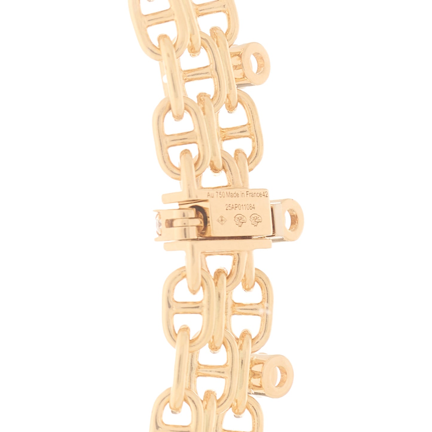 18K Yellow Gold Diamond MM Chaine d'Ancre Calypso Necklace