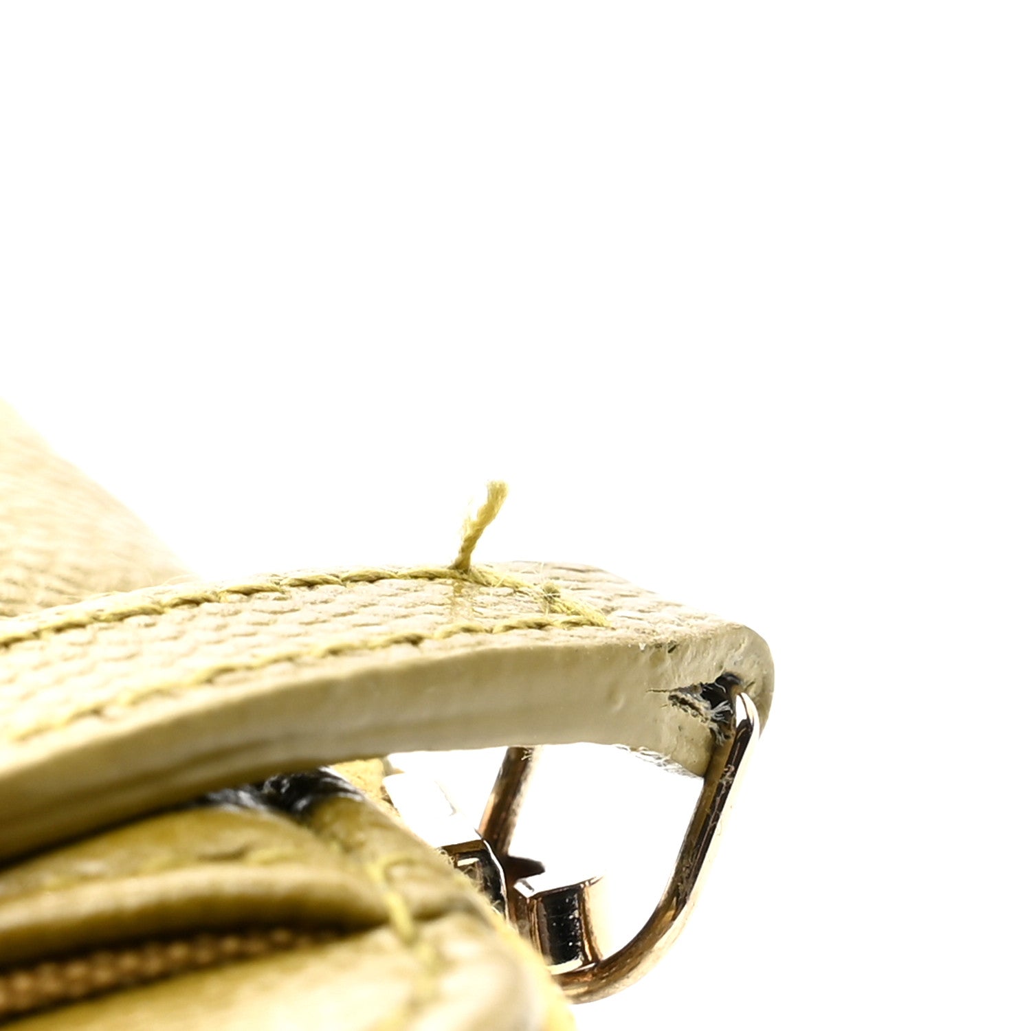 Chanel Caviar Quilted Crystal Zip Card Holder Wallet Green 9 of 11