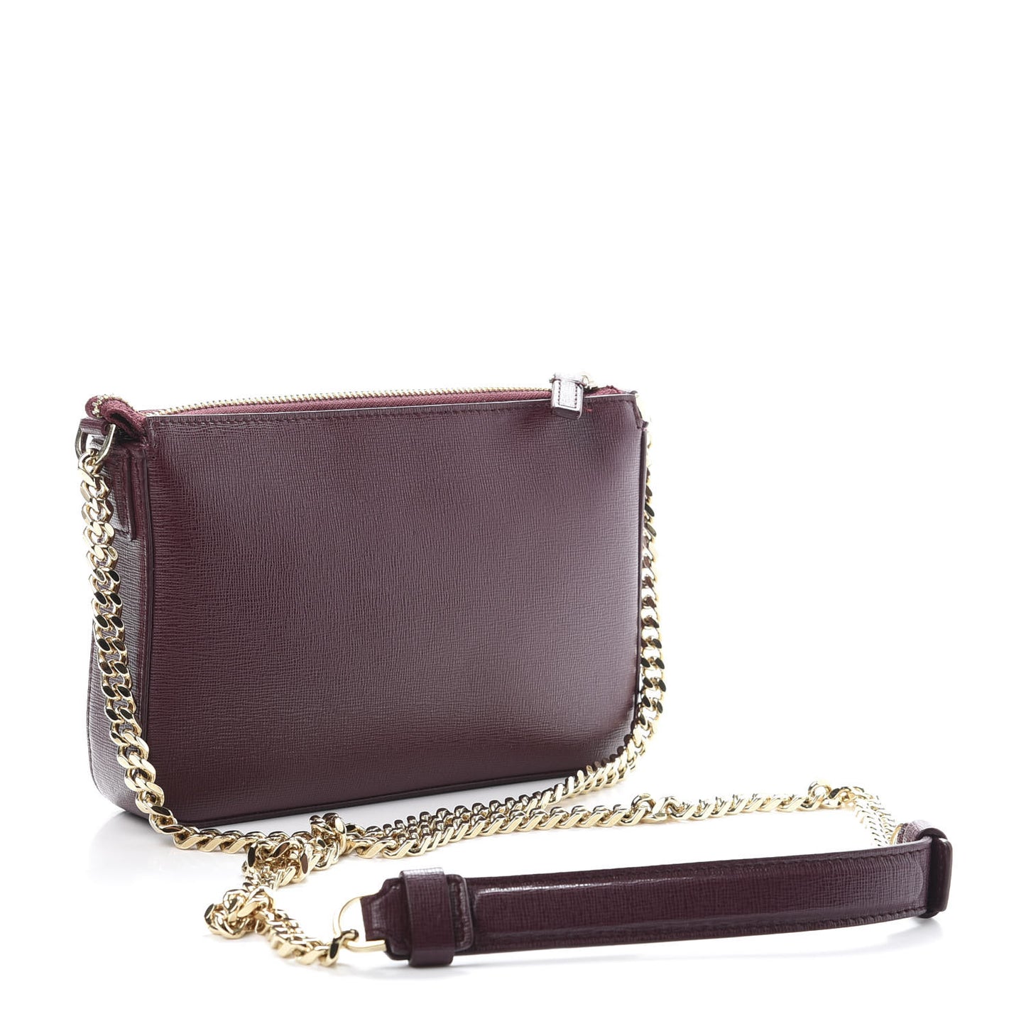 Saffiano Medusa Tribute Shoulder Bag Burgundy