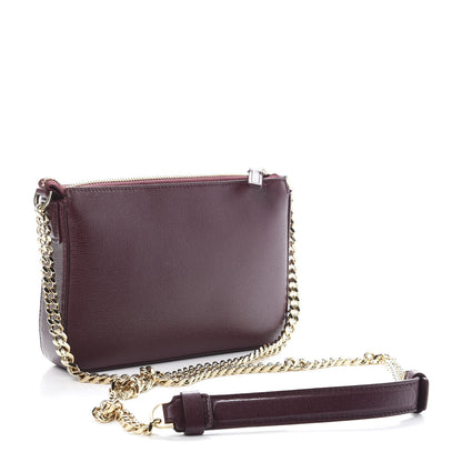Versace Saffiano Medusa Tribute Shoulder Bag Burgundy 3 of 10
