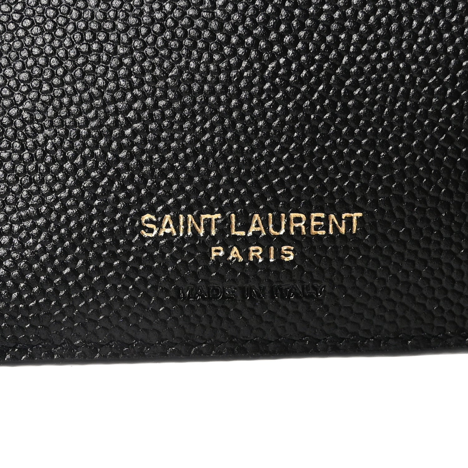 Saint Laurent SAINT LAURENT Grain De Poudre Matelasse Chevron Monogram Zipped Two-Part Wallet Black 7 of 9