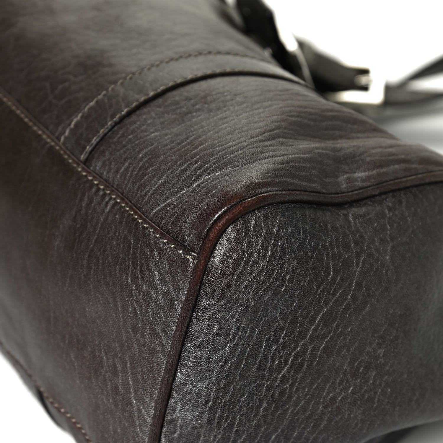 Fendi Metallic Calfskin Shoulder Bag Brown 12 of 12