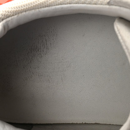 Hermes Technical Canvas Suede Goatskin Mens Bouncing Sneakers 42.5 White Orange 8 of 9