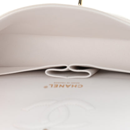 Chanel Caviar Quilted Medium Double Flap White 5 of 11
