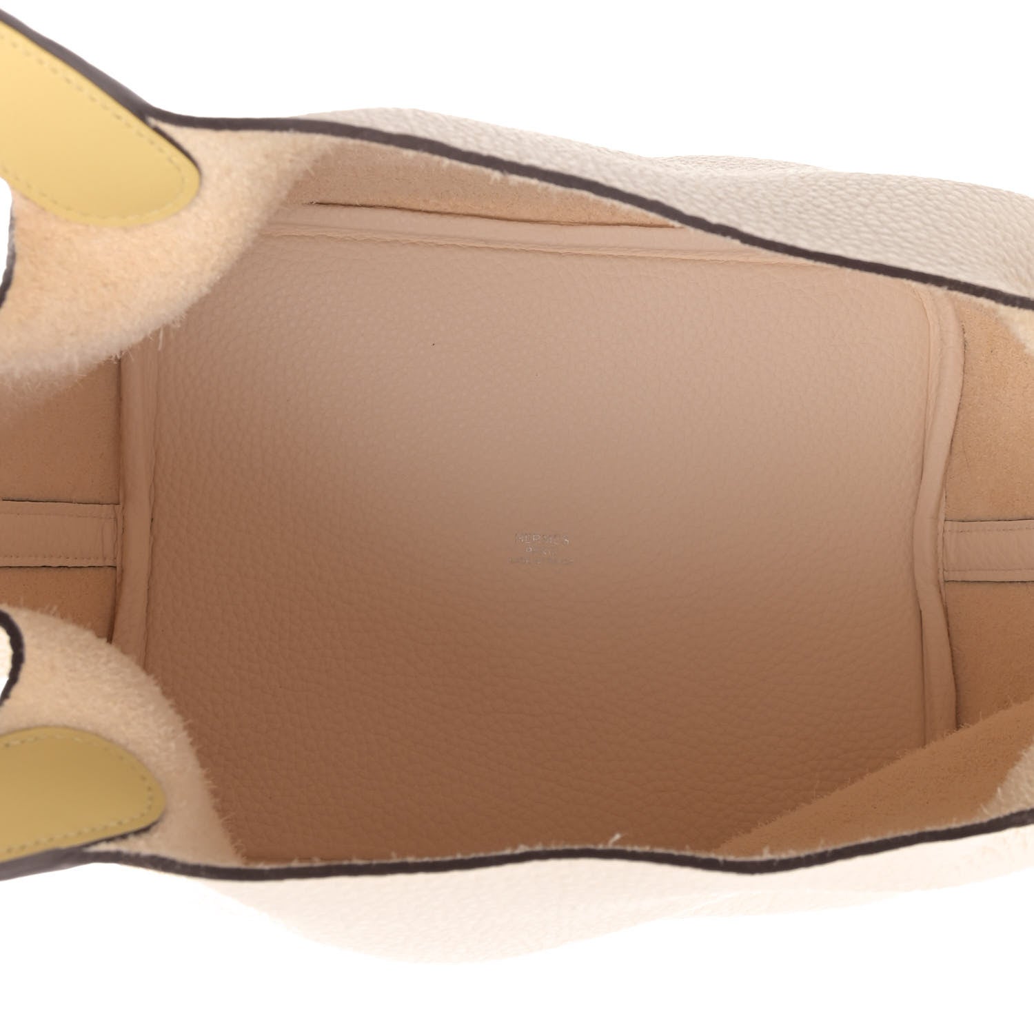 Hermes Taurillon Clemence Swift Eclat Picotin Lock 22 MM Nata Jaune Poussin 4 of 4