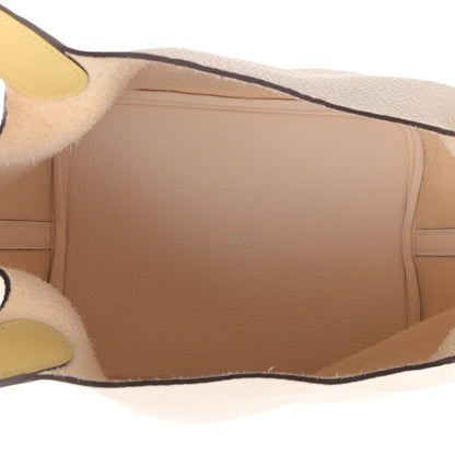 Hermes Taurillon Clemence Swift Eclat Picotin Lock 22 MM Nata Jaune Poussin 4 of 4