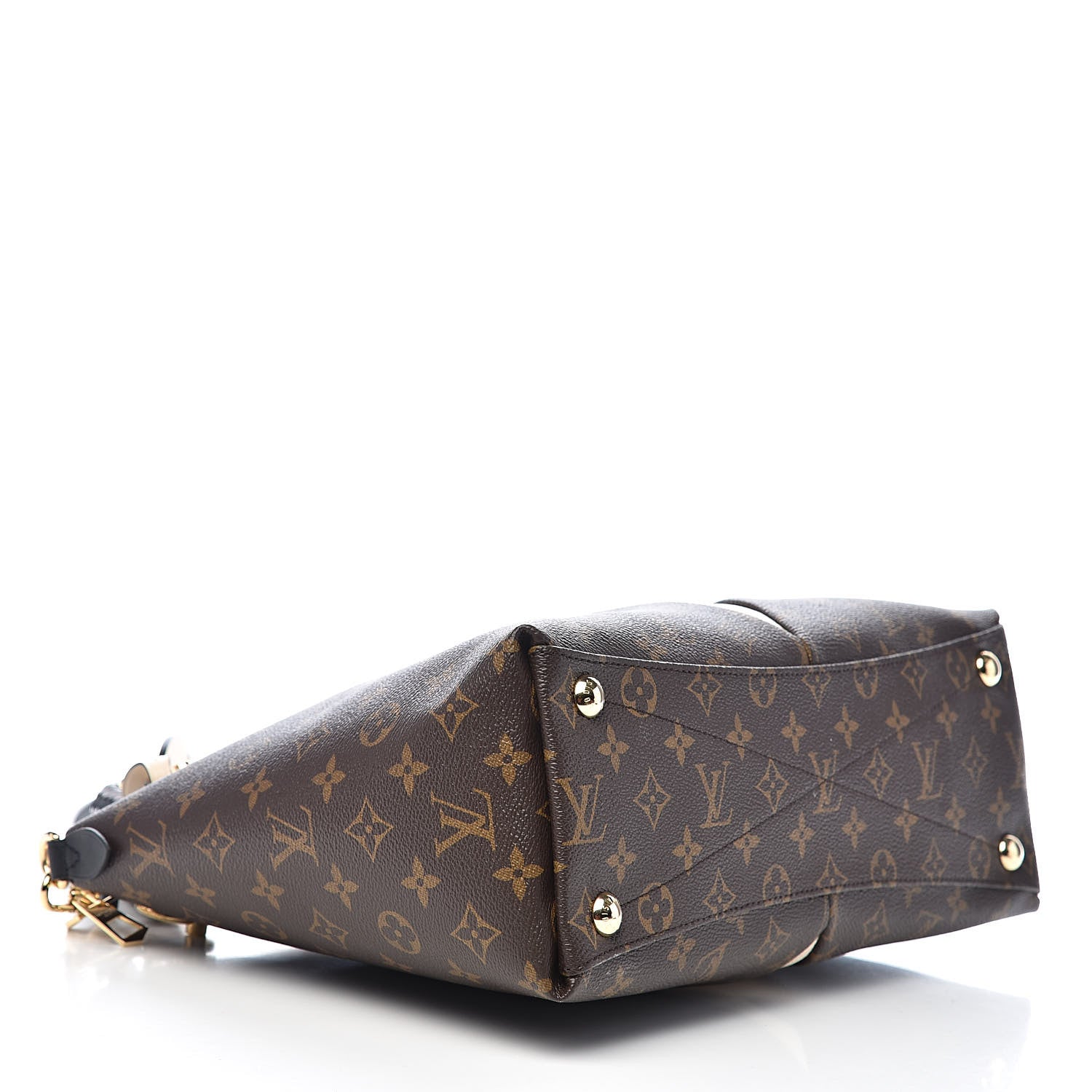 Louis Vuitton Monogram Braided V Tote MM Creme 4 of 10