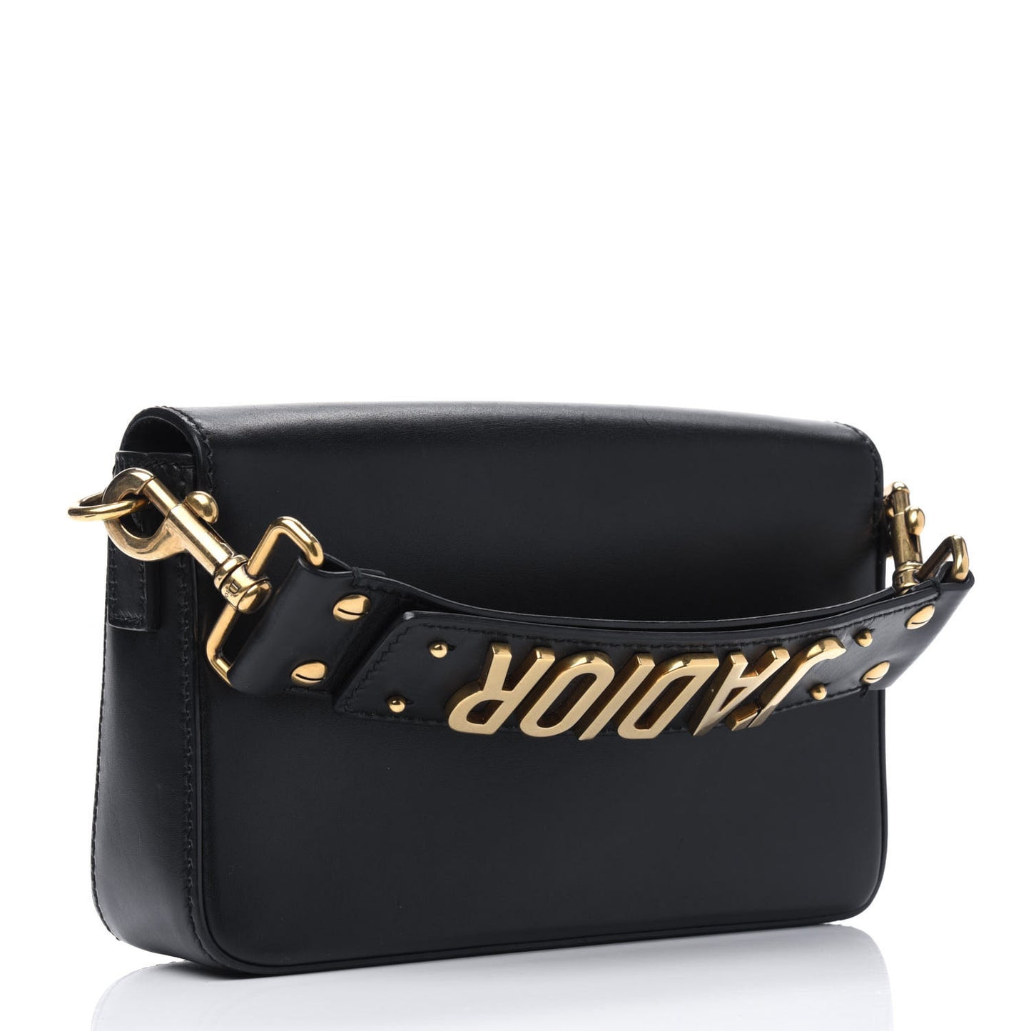 Calfskin J'Adior Flap Bag Black