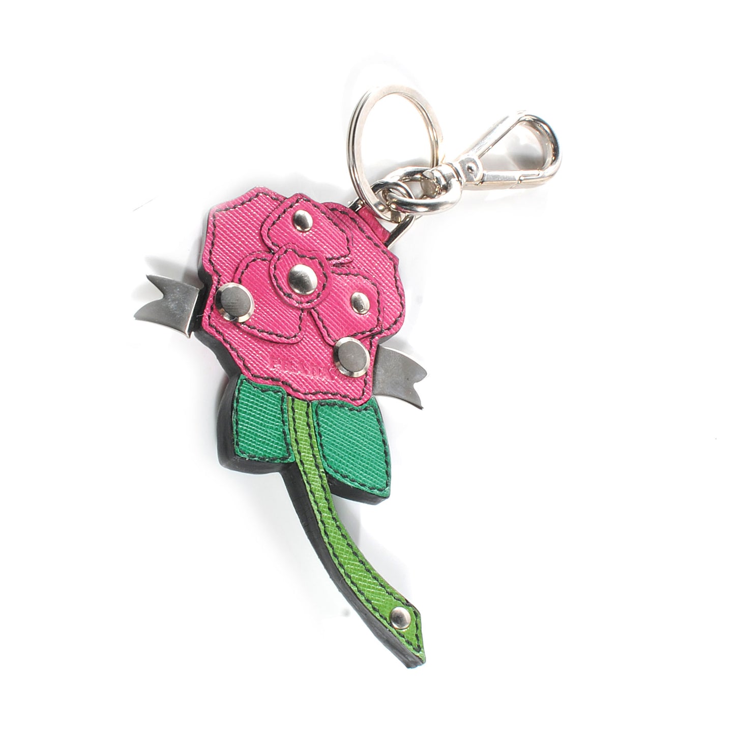 Saffiano Rose Trick Key Ring