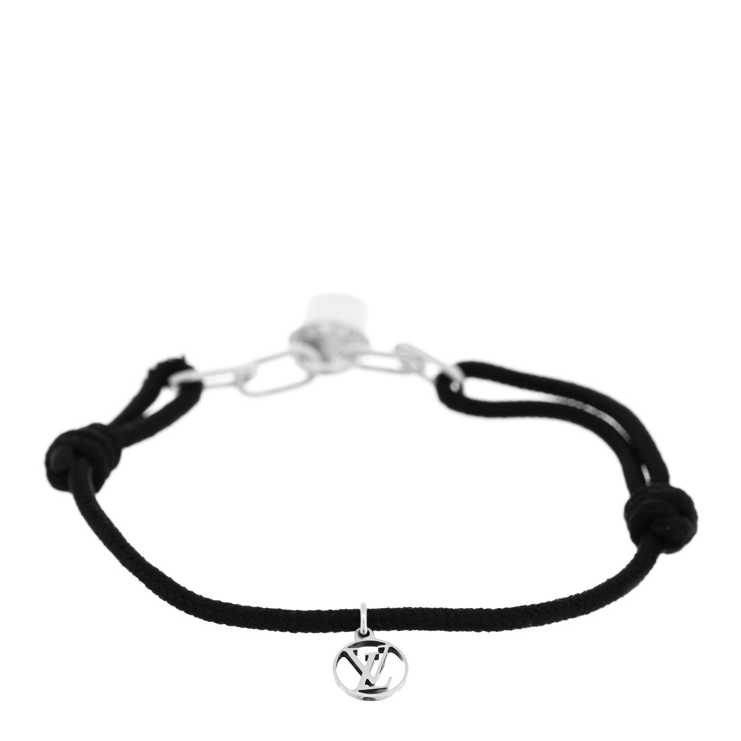 Louis Vuitton X UNICEF Sterling Silver Lockit Bracelet Black 2 of 4