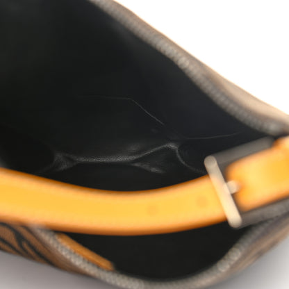 Fendi Canvas Tiger Print Mini Pochette Brown 6 of 10