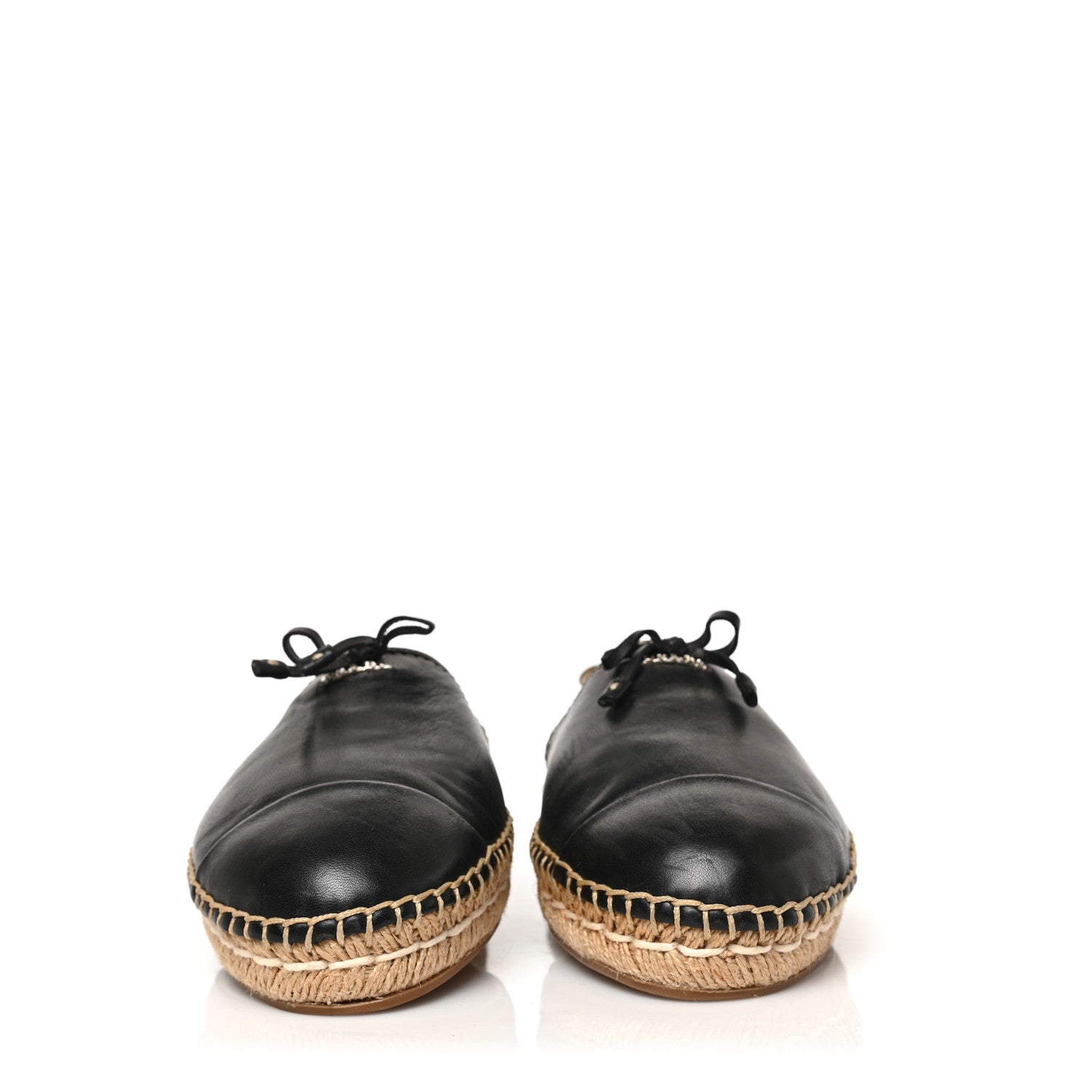 Prada Nappa Logo Cap Toe 20mm Espadrilles 38.5 Black 2 of 7