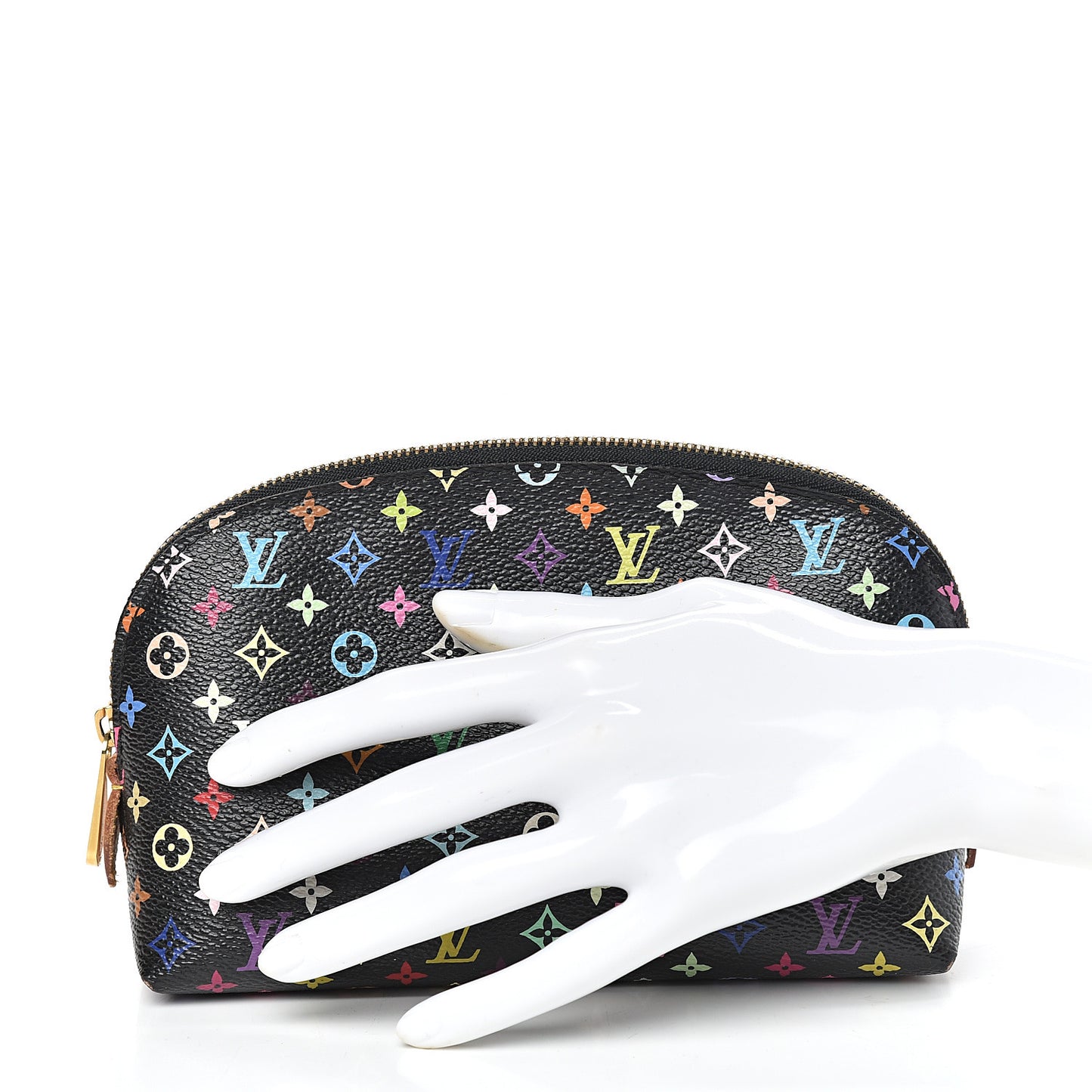 Monogram Multicolor Cosmetic Pouch Black Grenade