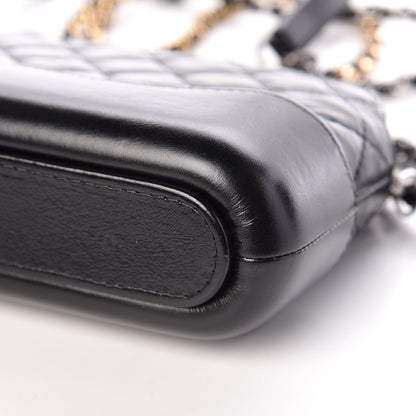 Chanel Aged Calfskin Quilted Small Gabrielle Clutch With Chain Black 14 of 14