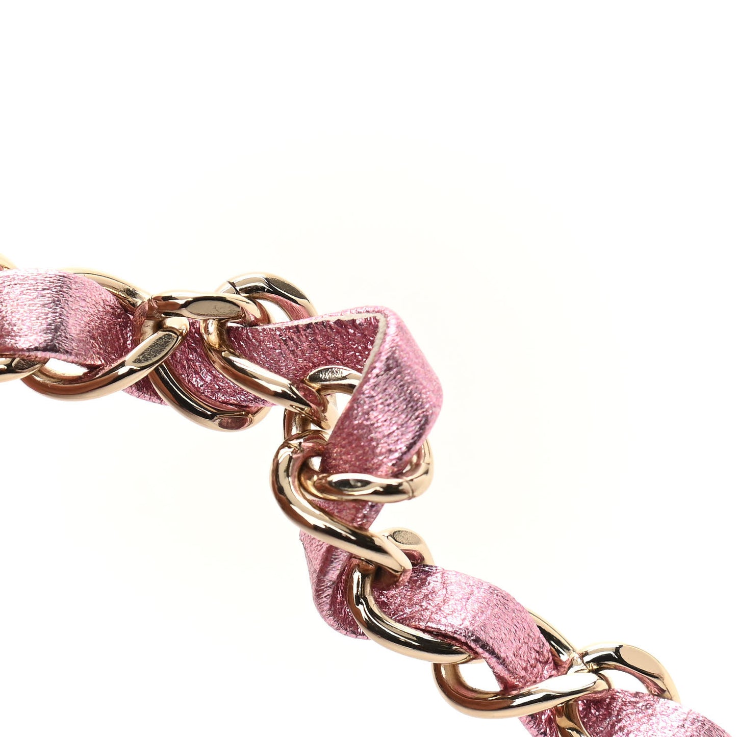 Metallic Lambskin Like A Wallet Flap Golden Pink
